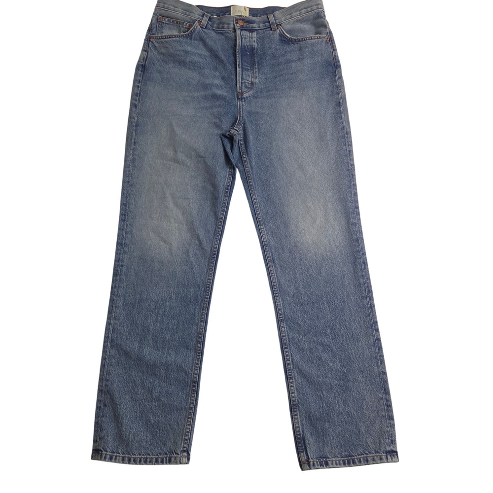 DOEN Diana Jean Chalain Wash High Rise Straight Leg Denim 31 NWT Made in USA